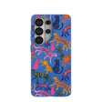 Electric Blue Jungle Cat Samsung Galaxy S26 Ultra Case