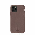 Chocolate Brown Leaf Veins iPhone 11 Pro Case