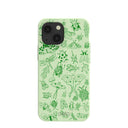 Sage Green Linear Entomology iPhone 13 Mini Case