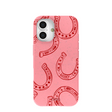 Bubblegum Pink Lucky Horseshoe iPhone 16 Case