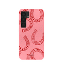 Bubblegum Pink Lucky Horseshoe Samsung Galaxy S25 Case