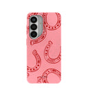 Bubblegum Pink Lucky Horseshoe Samsung Galaxy S26 Case