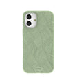 Sage Green Lushy Leaves iPhone 16 Plus Case