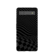 Black Melted Checkers Google Pixel 6a Case
