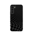 Black Melted Checkers Samsung Galaxy S22 Case