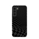 Black Melted Checkers Samsung Galaxy S22 Case