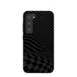 Black Melted Checkers Samsung Galaxy S23 Case