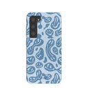 Powder Blue Melting Faces Samsung Galaxy S23 Case