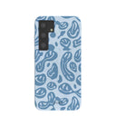 Powder Blue Melting Faces Samsung Galaxy S24 Case