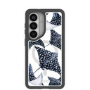 Clear Midnight Rays Samsung Galaxy S26 Case With Noir Ridge (Magnetic Charging included)