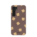 Chocolate Brown Mini Toast Samsung Galaxy S25 Case