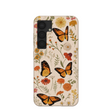 Seashell Monarch Butterfly Samsung Galaxy S25 Case