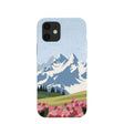 Powder Blue Mountains and Blooms iPhone 12/ iPhone 12 Pro Case
