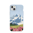Powder Blue Mountains and Blooms iPhone 14 Plus Case