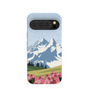 Powder Blue Mountains and Blooms Google Pixel 10/10 Pro Case