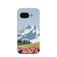 Powder Blue Mountains and Blooms Google Pixel 9a Case