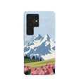 Powder Blue Mountains and Blooms Samsung Galaxy S25 Ultra Case