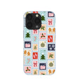Powder Blue Noel Stamps iPhone 13 Pro Case