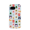 Powder Blue Noel Stamps Google Pixel 9a Case
