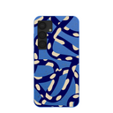 Electric Blue Noodles Samsung Galaxy S25 Case