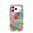 Electric Blue Painted Garden iPhone 17 Pro Case
