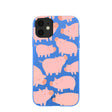 Electric Blue Piggies iPhone 11 Case