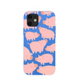 Electric Blue Piggies iPhone 12/ iPhone 12 Pro Case
