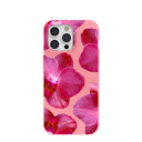 Bubblegum Pink Pink Orchids iPhone 15 Pro Max Case