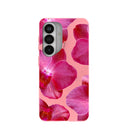 Bubblegum Pink Pink Orchids Samsung Galaxy S26 Case