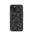 Black Play Sketch iPhone 13 Case