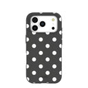 Black Polka Confetti iPhone 17 Pro Case