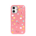Bubblegum Pink Pretty Picnic iPhone 16 Case