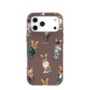Chocolate Brown Rabbit Friends iPhone 17 Pro Max Case