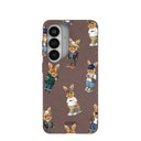 Chocolate Brown Rabbit Friends Samsung Galaxy S26 Case