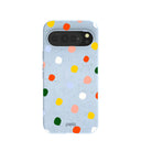Powder Blue Rainbow Dots Google Pixel 10 Pro XL Case
