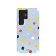 Powder Blue Rainbow Dots Samsung Galaxy S25 Ultra Case