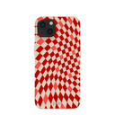 Seashell Red Checks iPhone 13 Case