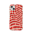 Seashell Red Checks iPhone 14 Plus Case