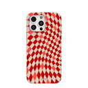 Seashell Red Checks iPhone 16 Pro Max Case