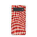 Seashell Red Checks Google Pixel 6 Case