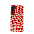 Seashell Red Checks Samsung Galaxy S22 Case