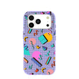 Lavender Retro Grid iPhone 17 Pro Case