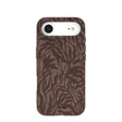 Chocolate Brown Rustic Leaves iPhone Air Case