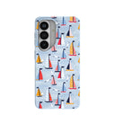 Powder Blue Sails and Seagulls Samsung Galaxy S26 Case
