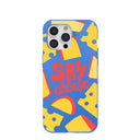Electric Blue Say Cheese iPhone 15 Pro Max Case
