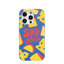 Electric Blue Say Cheese iPhone 16 Pro Case