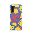 Electric Blue Say Cheese Samsung Galaxy S21 Case