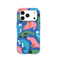 Electric Blue Sea Cows iPhone 17 Pro Case