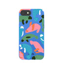 Electric Blue Sea Cows iPhone 6/6s/7/8/SE Case
