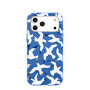 Electric Blue Seagulls iPhone 17 Pro Max Case